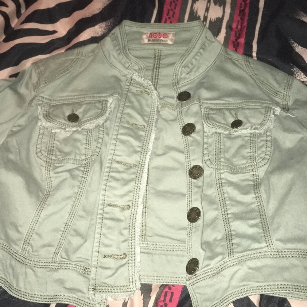 Light Green No Boundaries Short Jacket